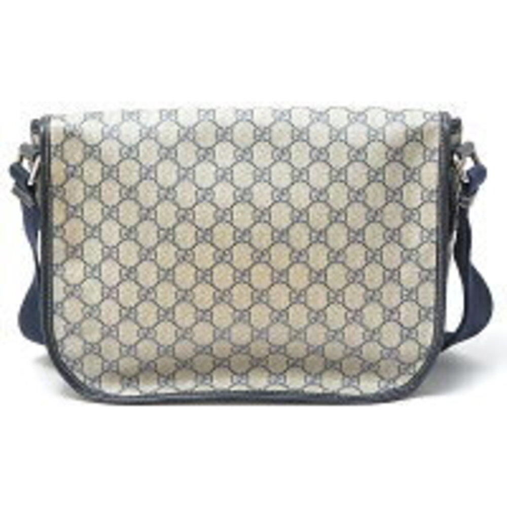 Gucci Blue Beige Plus Tan messenger bag shoulder Navy GG